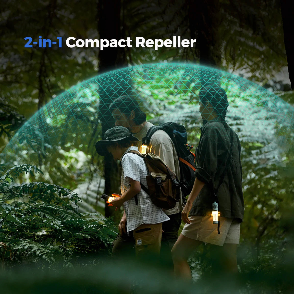 FLEXTAIL™ 2-in-1 Outdoor Mosquito Repellent With Camping Light