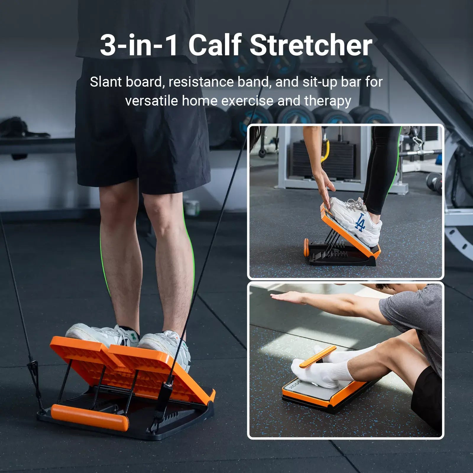 3-in-1 Multifunctional Slant Board for Calf Stretching and Physical Therapy