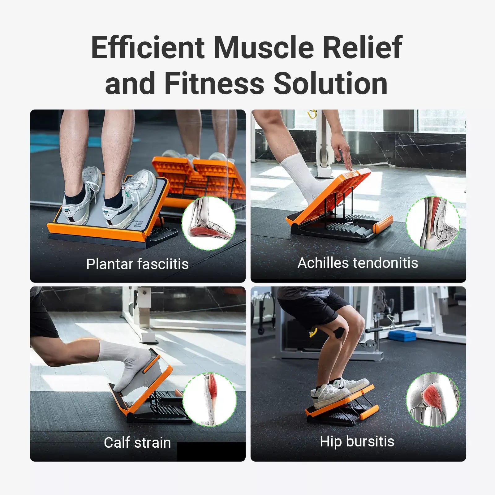 3-in-1 Multifunctional Slant Board for Calf Stretching and Physical Therapy