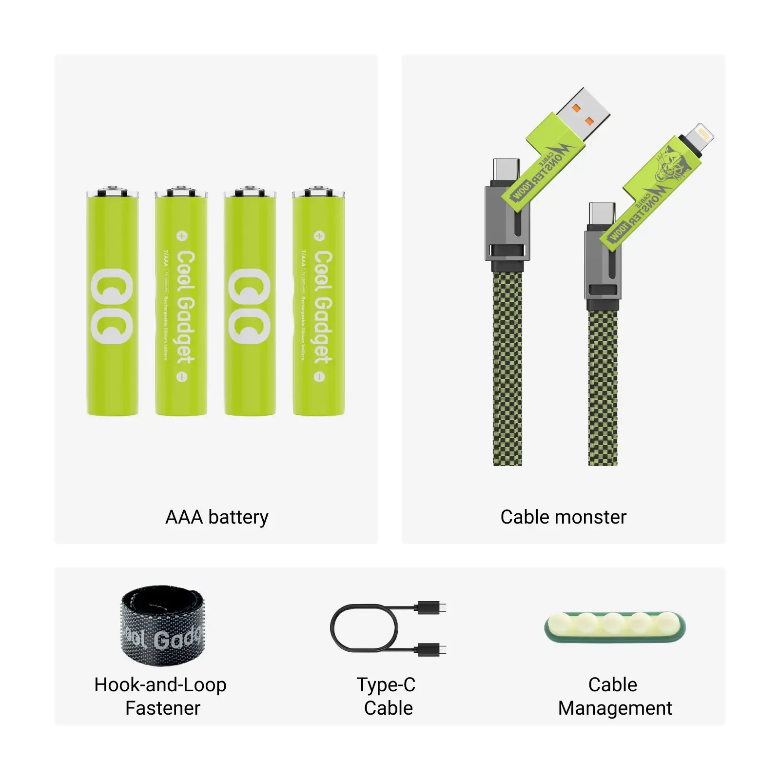 Free AA/AAA Type-C Rechargeable Li-ion Battery