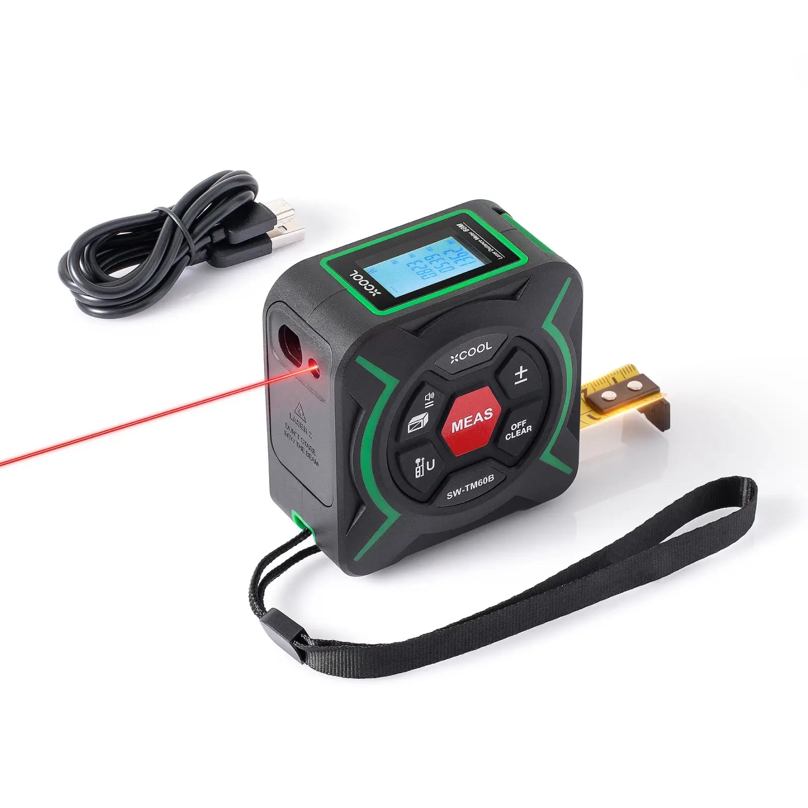 xCool 2-in-1 Digital Laser & Tape Measure, Handyman & Construction Tool