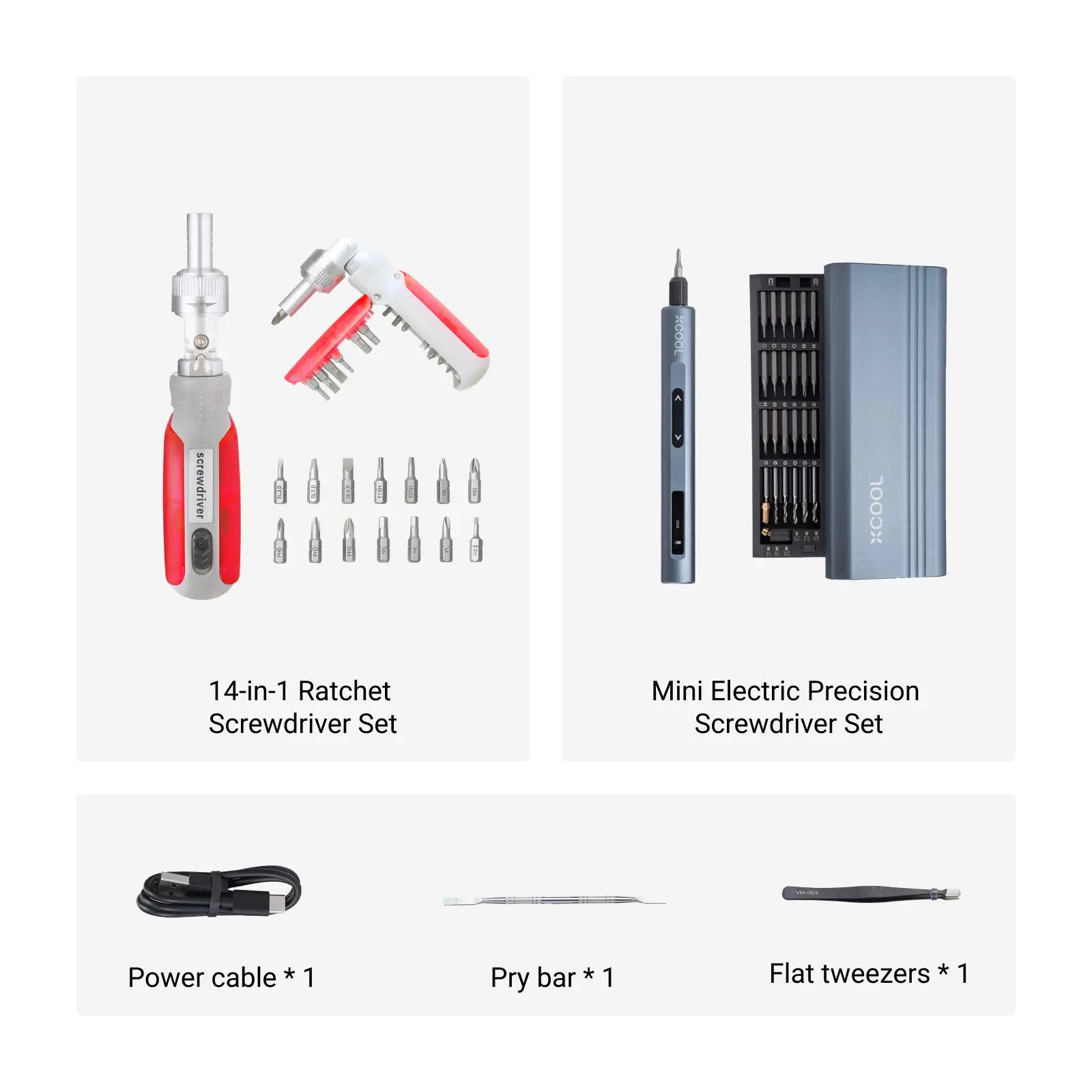 xCool 14-in-1 Multi-Bit Magnetic Ratchet Screwdriver Set