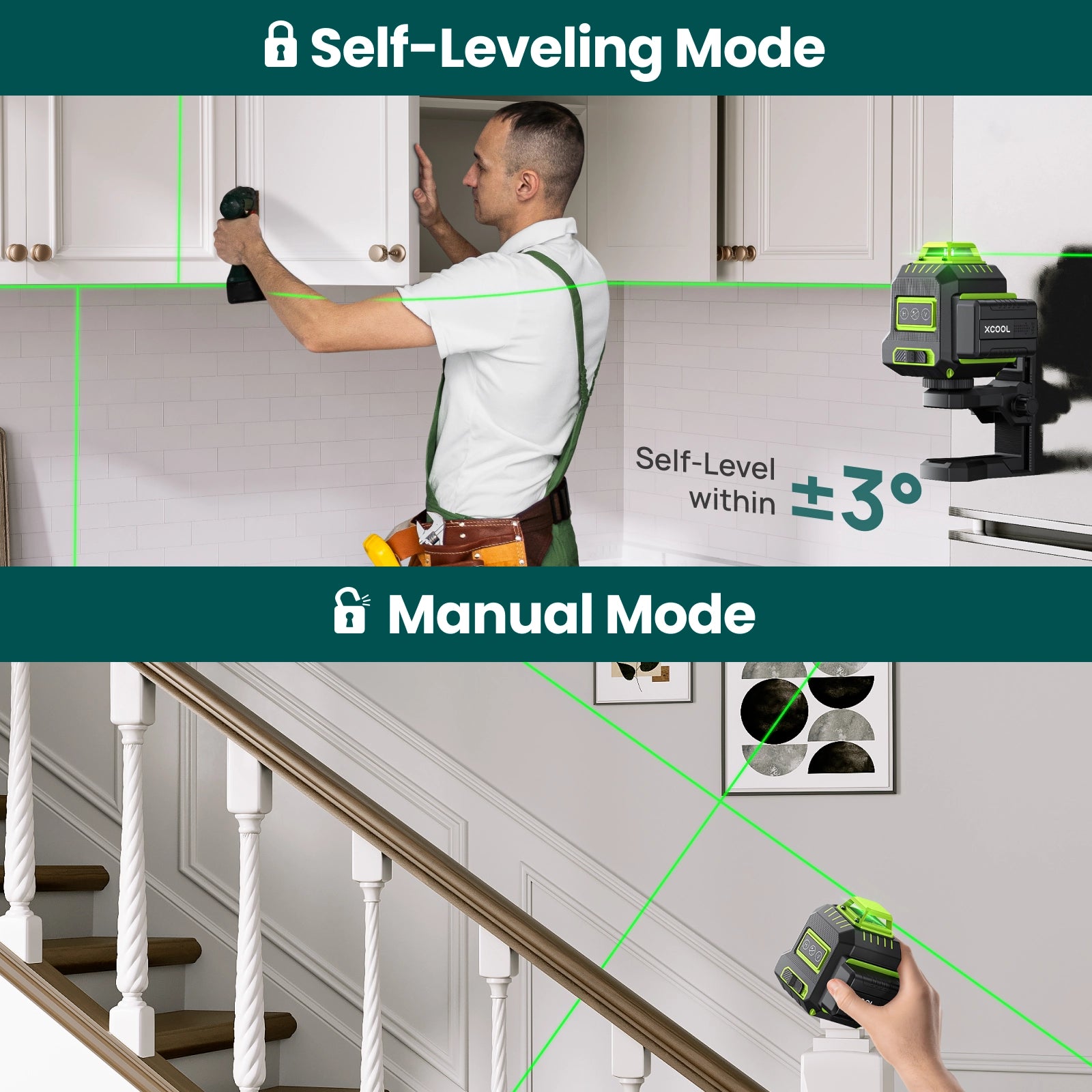 xCool-Brillaser-360-Self-Leveling-Laser-Level