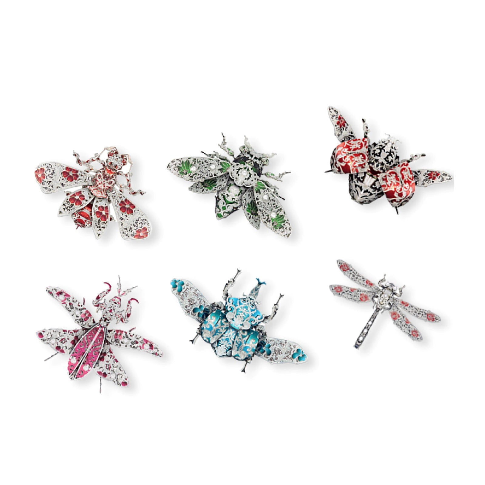 Premium 3D Gemsect Animal Metal Puzzles, 18PCS