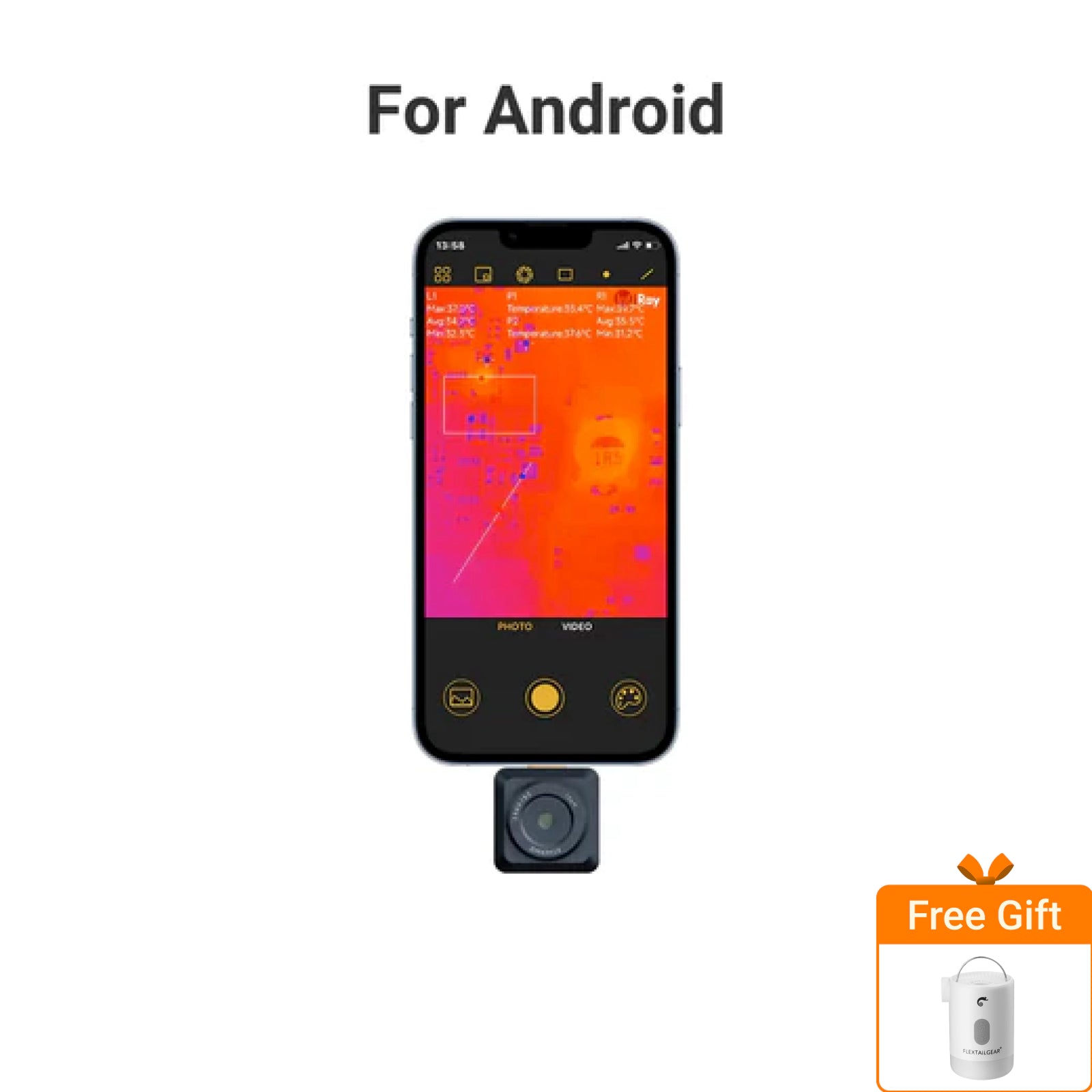 Pro-Grade Smartphone Thermal Camera for Inspection & Maintenance