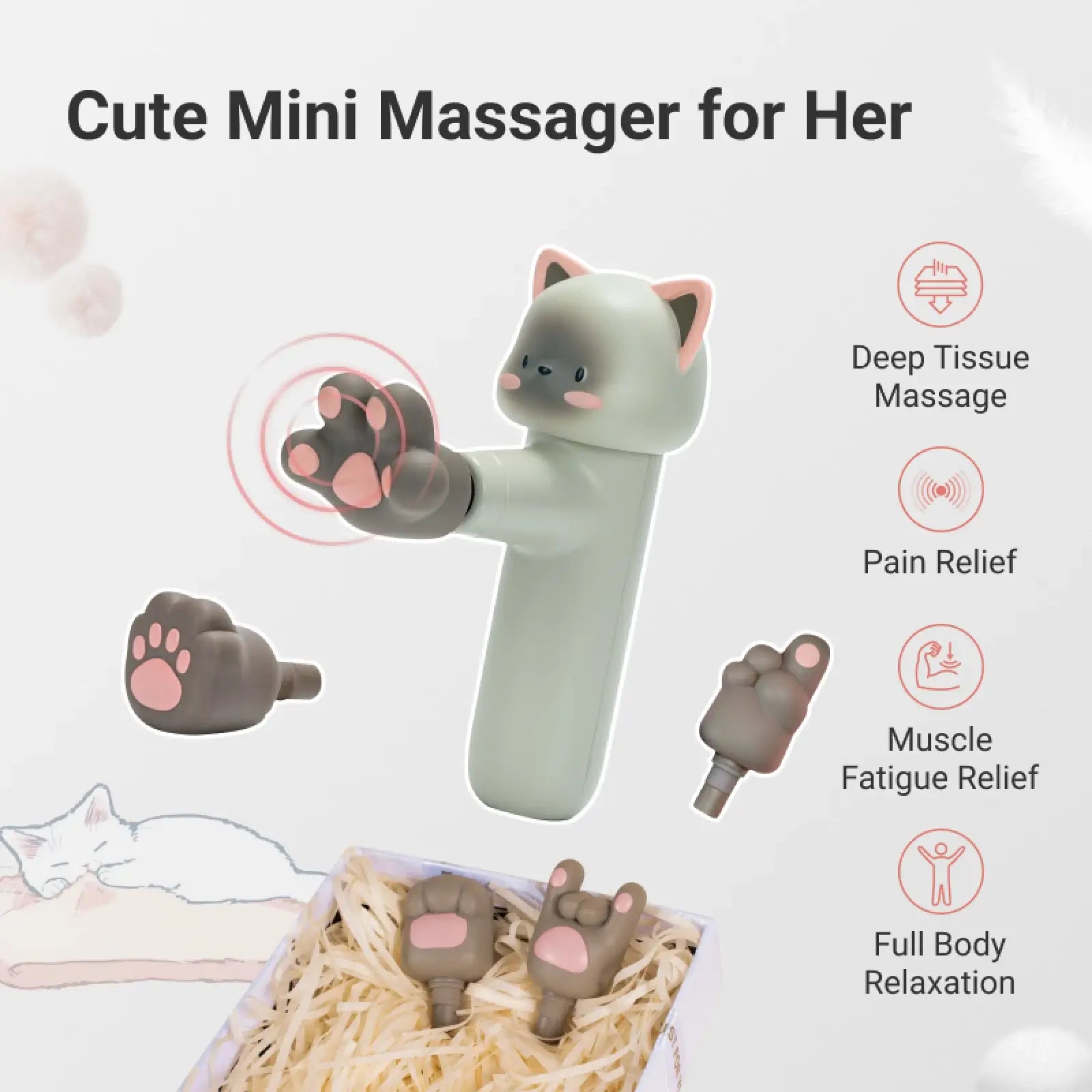 xCool MeowMate Mini Deep Tissue Massage Gun