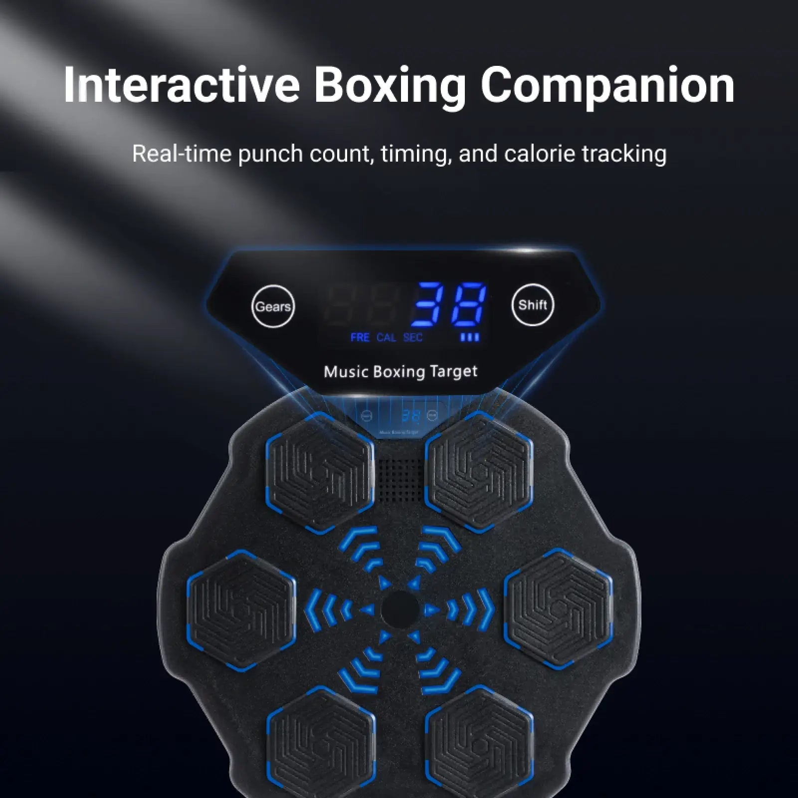 xCool Music Boxing Machine with Bluetooth & Light-Up Punching Pad, for Home Boxing