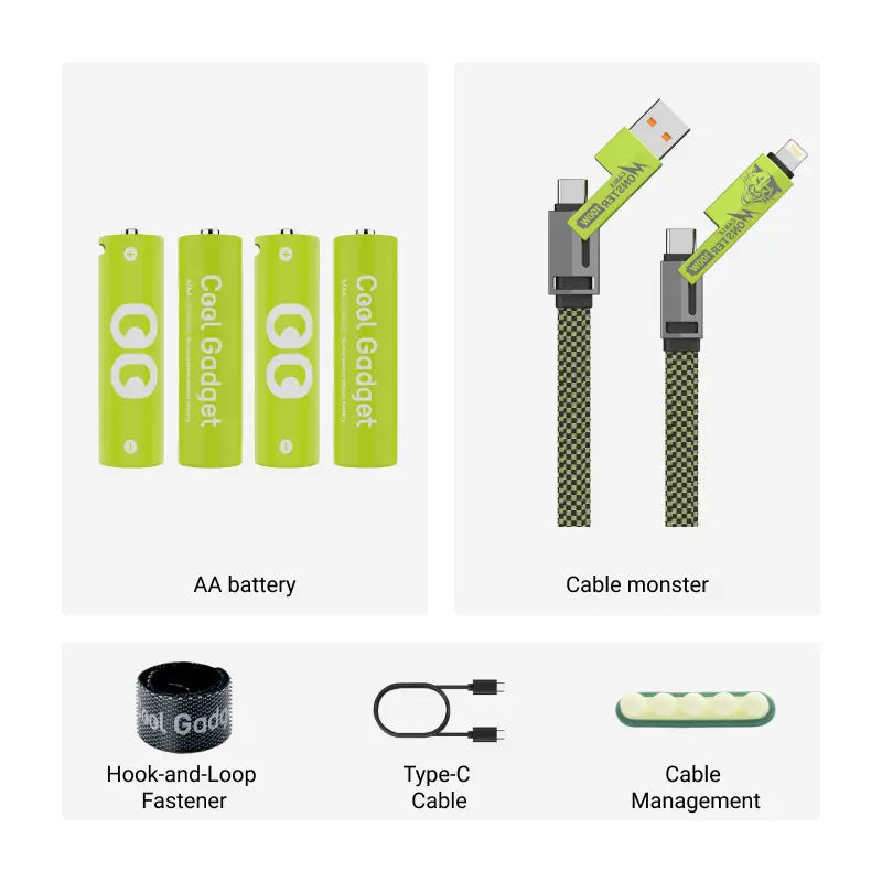 Free AA/AAA Type-C Rechargeable Li-ion Battery