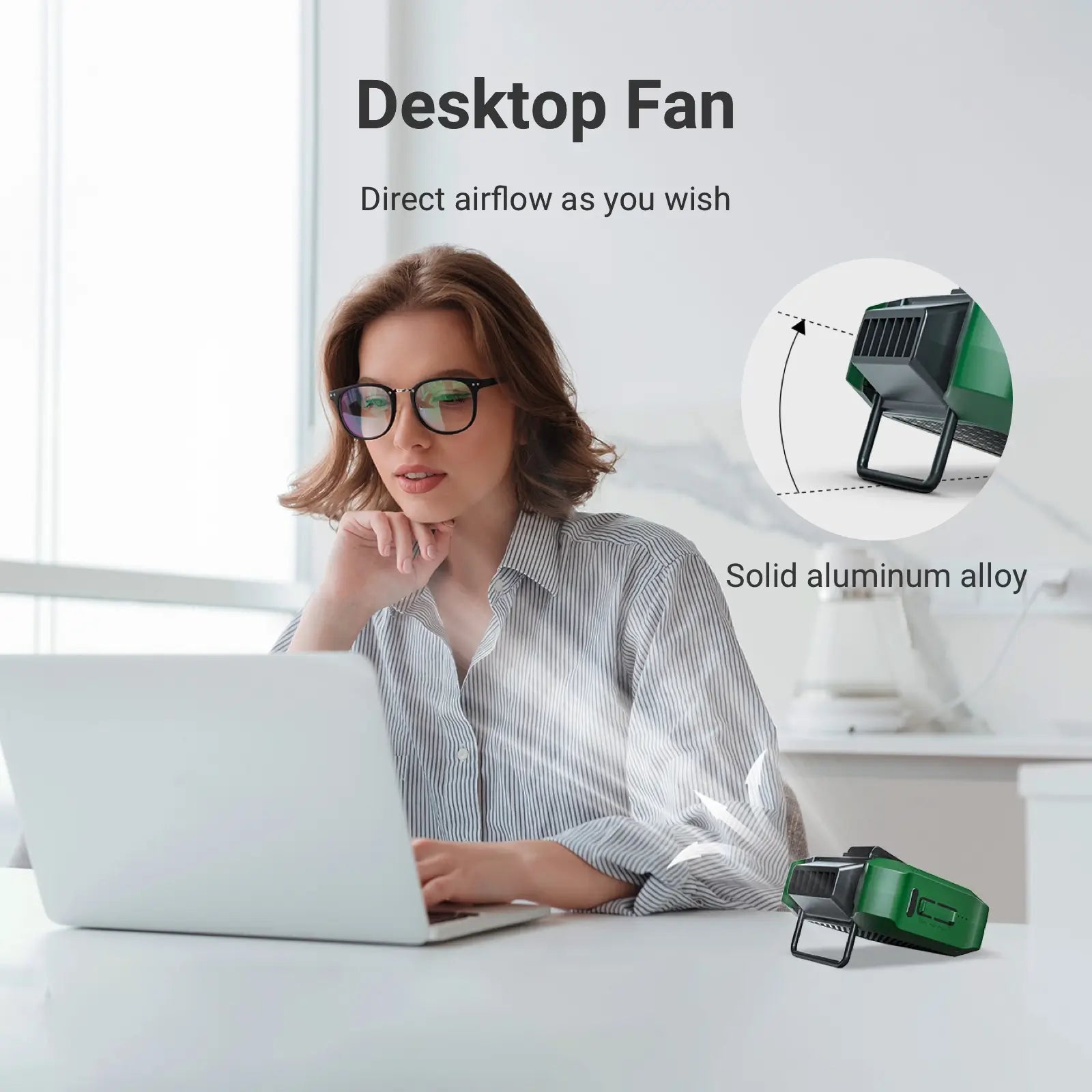 Multifunction Portable Rechargeable Waist & Neck Fan Cool Gadget