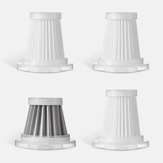 xCool Washable Vacuum Filter Replacement, Includes 3 HEPA & 1 Steel Filters