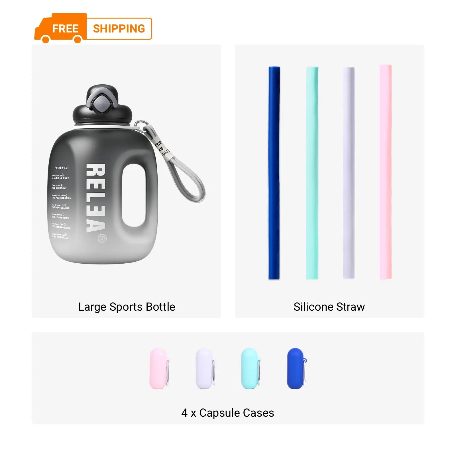 Large Capacity Sports Water Bottle