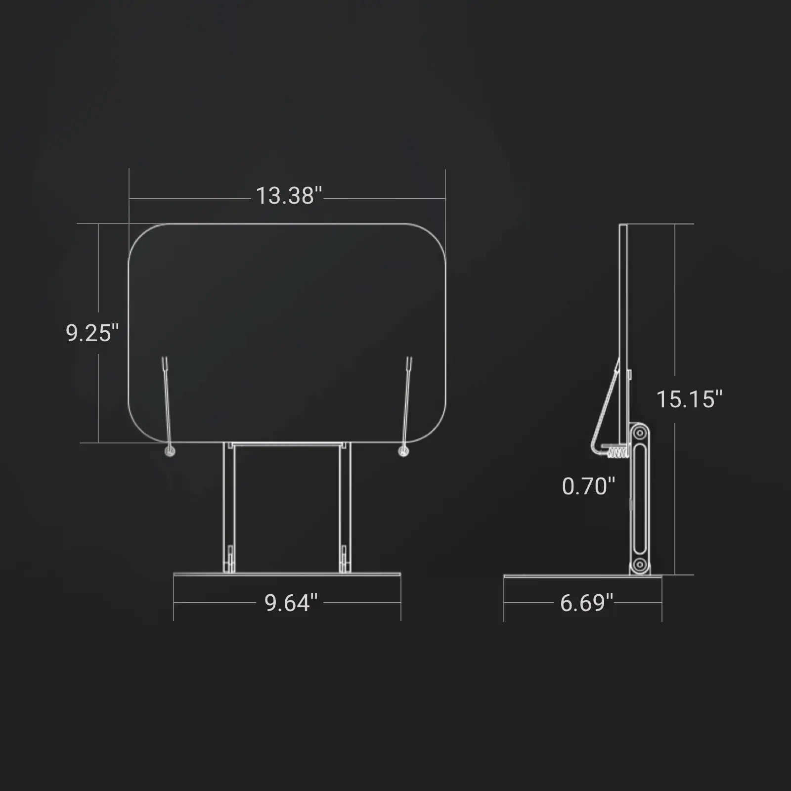 Portable Laptop Stand Tablet and Book Holder for Desk Cool Gadget