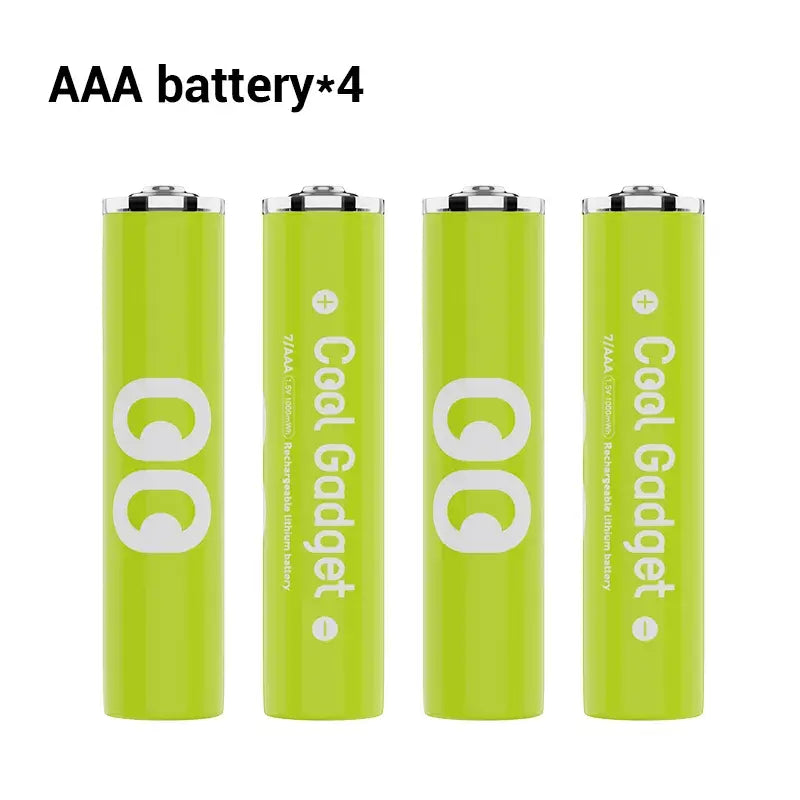 Free AA/AAA Type-C Rechargeable Li-ion Battery