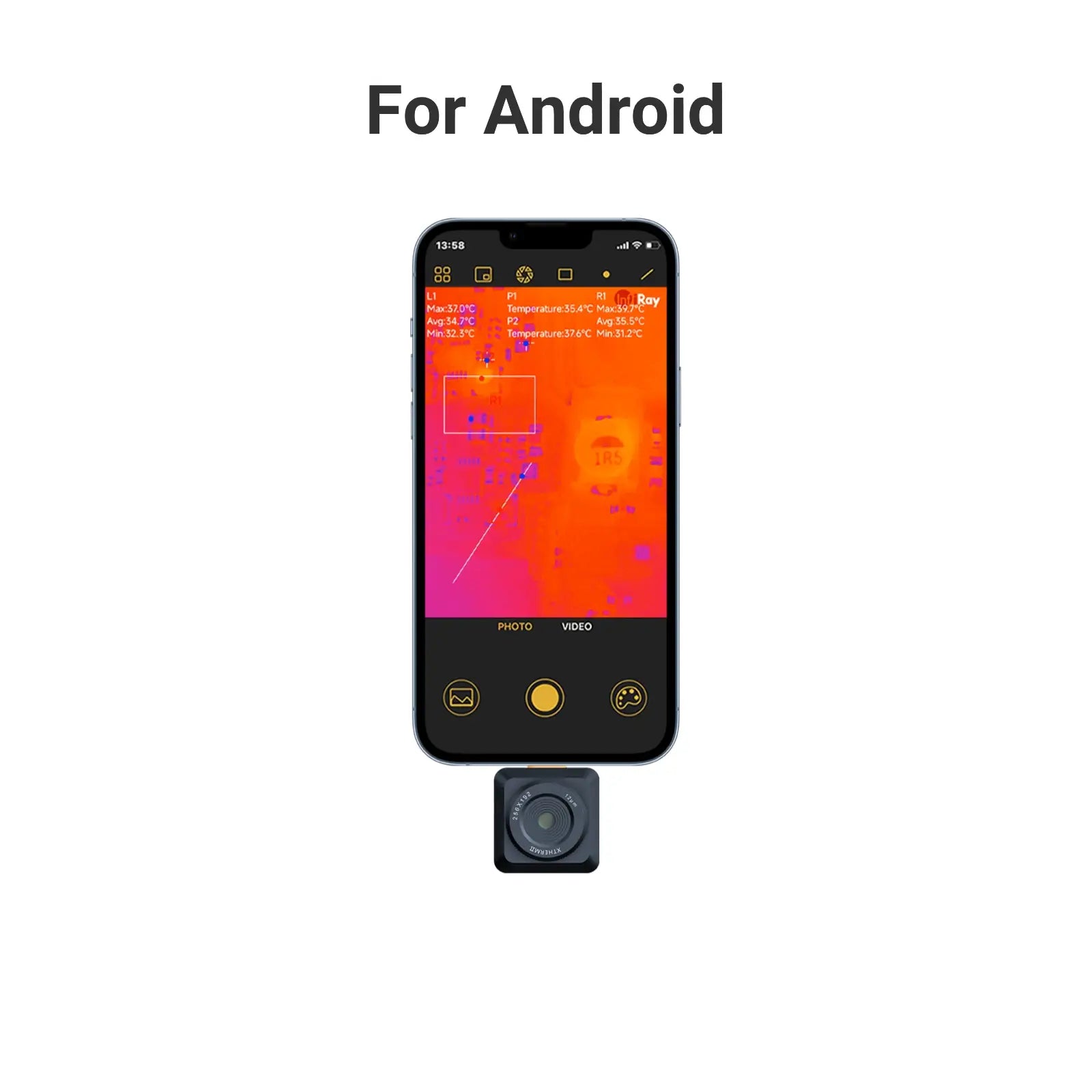 Pro-Grade Smartphone Thermal Camera for Inspection & Maintenance